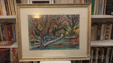 Quadro dipinto a mano con cornice