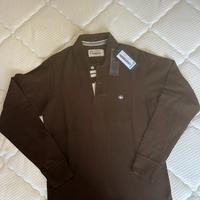 Polo Murphy & Nye marrone, t-shirt manica lunga