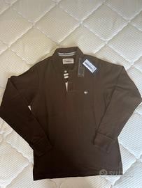 Polo Murphy & Nye marrone, t-shirt manica lunga