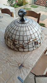 lampadario finto madre perla 