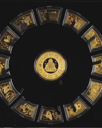 CALENDARIO LUNARE CINESE 13 PEZZI BUDDHA YIN E YAN