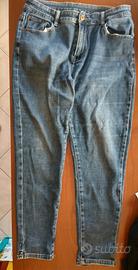 Pantaloni denim jeans con punti luce