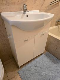Mobile bagno sotto lavello con lavandino