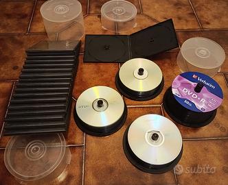 120 DVD Vuoti (Verbatim TDK Intenso) + Custodie