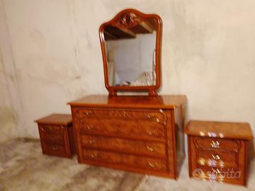 Trittico stanza da letto con spalliera letto