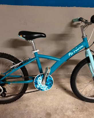 B’twin decathlon azzurra,bici bambino leggera e pr