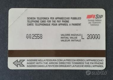 CARTA TELEFONICA SIP SERIE BIANCA