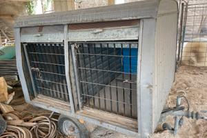CARRELLO RIMORCHIO PER TRASPORTO CANI- ANIMALI