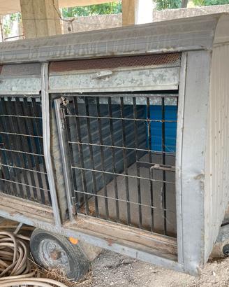 CARRELLO RIMORCHIO PER TRASPORTO CANI- ANIMALI