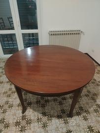 Tavolo rotondo legno allungabile