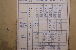 Seminatrice oma per cereali erba