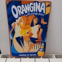 Arte Murale retrò in Alluminio Orangina