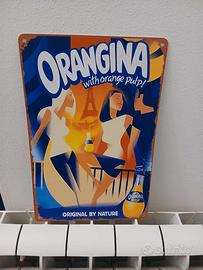 Arte Murale retrò in Alluminio Orangina