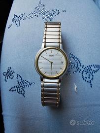 orologio seiko quartz con pezzi in oro