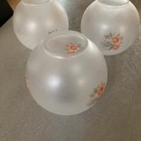 Set di3 paralumi in vetro