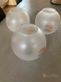 Set di3 paralumi in vetro