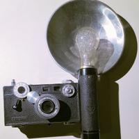 FOTOCAMERA RETRO ' ARGUS C3 - 1939 Con Flash