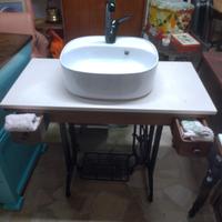 Mobile macchina da cucire con lavabo