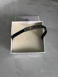 Bracciale Uomo Think Positive Nero Acciaio