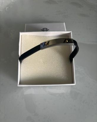 Bracciale Uomo Think Positive Nero Acciaio