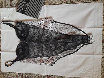 body intimo seta e pizzo