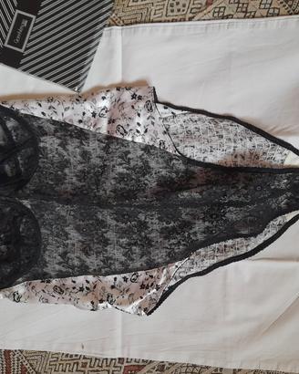 body intimo seta e pizzo