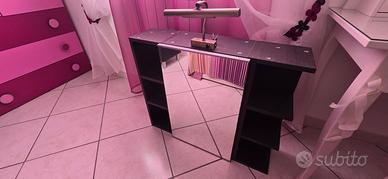 specchio bagno con luce, piu mobil.torre 2 cass. 