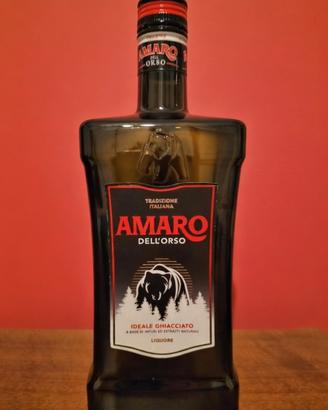 Bottiglia vuota da collezione Amaro dell' Orso