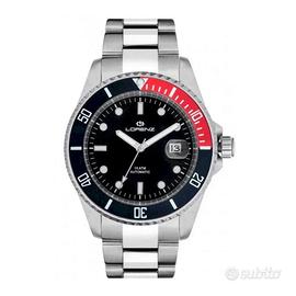 Orologio Automatico LORENZ Acciaio Nero Rosso Uomo