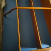 mobile libreria ciliegio chiaro azzurro 