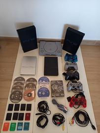 PS1, PS2: JOYPAD, CAVI, CONSOLE, MEMORY CARD, DEMO