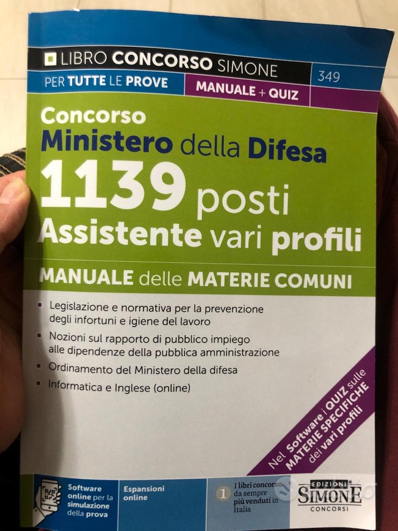 Libro concorso Ministero della Difesa - Libri e Riviste In vendita