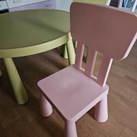 tavolo e 2 sedie di ikea mammut