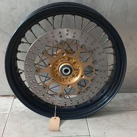 Ruota completa Supermoto 17x3,50 perno 20 mm nuova