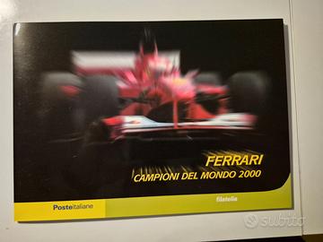 FOLDER FILATELICO 2001 - Ferrari Campione Mondo