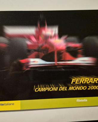 FOLDER FILATELICO 2001 - Ferrari Campione Mondo
