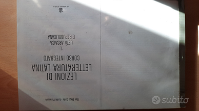 Lezioni di letteratura latina 1, 2, 3