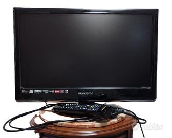 TV Monitor LCD Hannspree Nero 21" + cavo antenna 