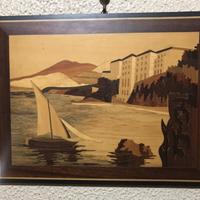 Quadro lamellare in plurimi legni pregiati