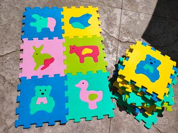 tappeto puzzle animali vitamina G  20 pezzi