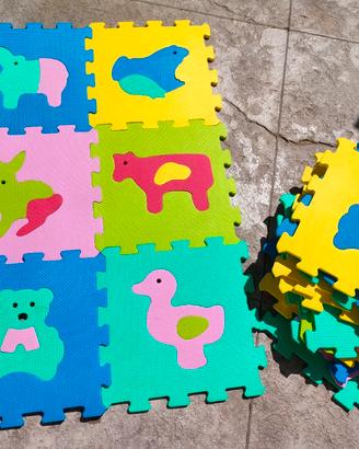 tappeto puzzle animali vitamina G  20 pezzi