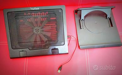Supporto base x notebook/tablet con ventola +altro