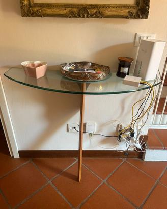 Mensola in vetro per ingresso