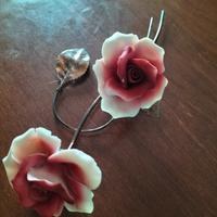 Rose Capodimonte e argento 