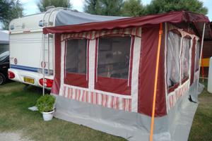 Veranda per roulotte + tendalino – pari al nuovo