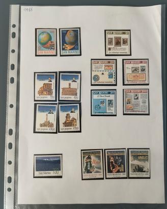 francobolli San Marino 1988