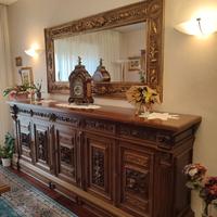 Sala da pranzo noce massello 1970