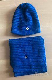 Set sciarpa + berretto con filo lurex