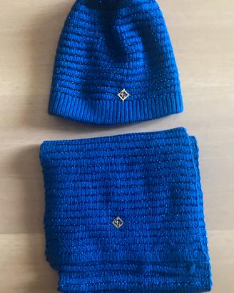 Set sciarpa + berretto con filo lurex