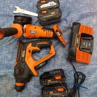 Aeg Smerigliatrice e tassellatore compatto 18v